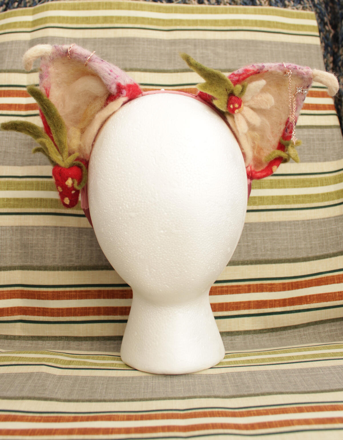 strawberry cat ears